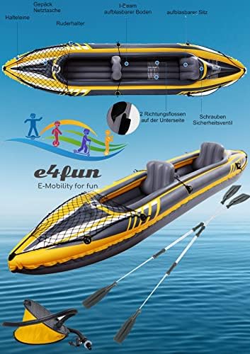 Nadmuchiwany kajak dla 2 osób, 350 x 78 x 52 cm, z akcesoriami